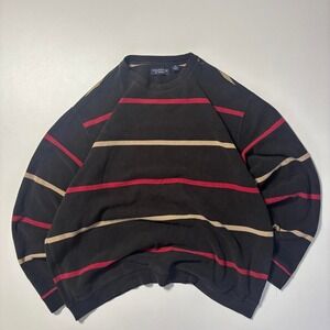 Vintage Roundtree & Yorke Striped Crewneck Sweatshirt  - 2XL